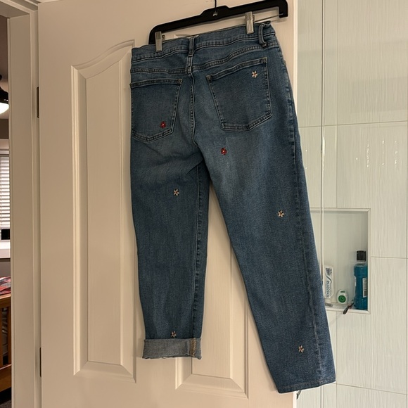 Gap Denin size 27p Girlfriend Crop Pants - Picture 4 of 5